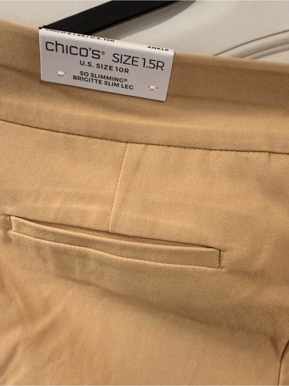 Chico's Brigitte Slim Leg Pants in Camel-Tan - Picture 3 of 5